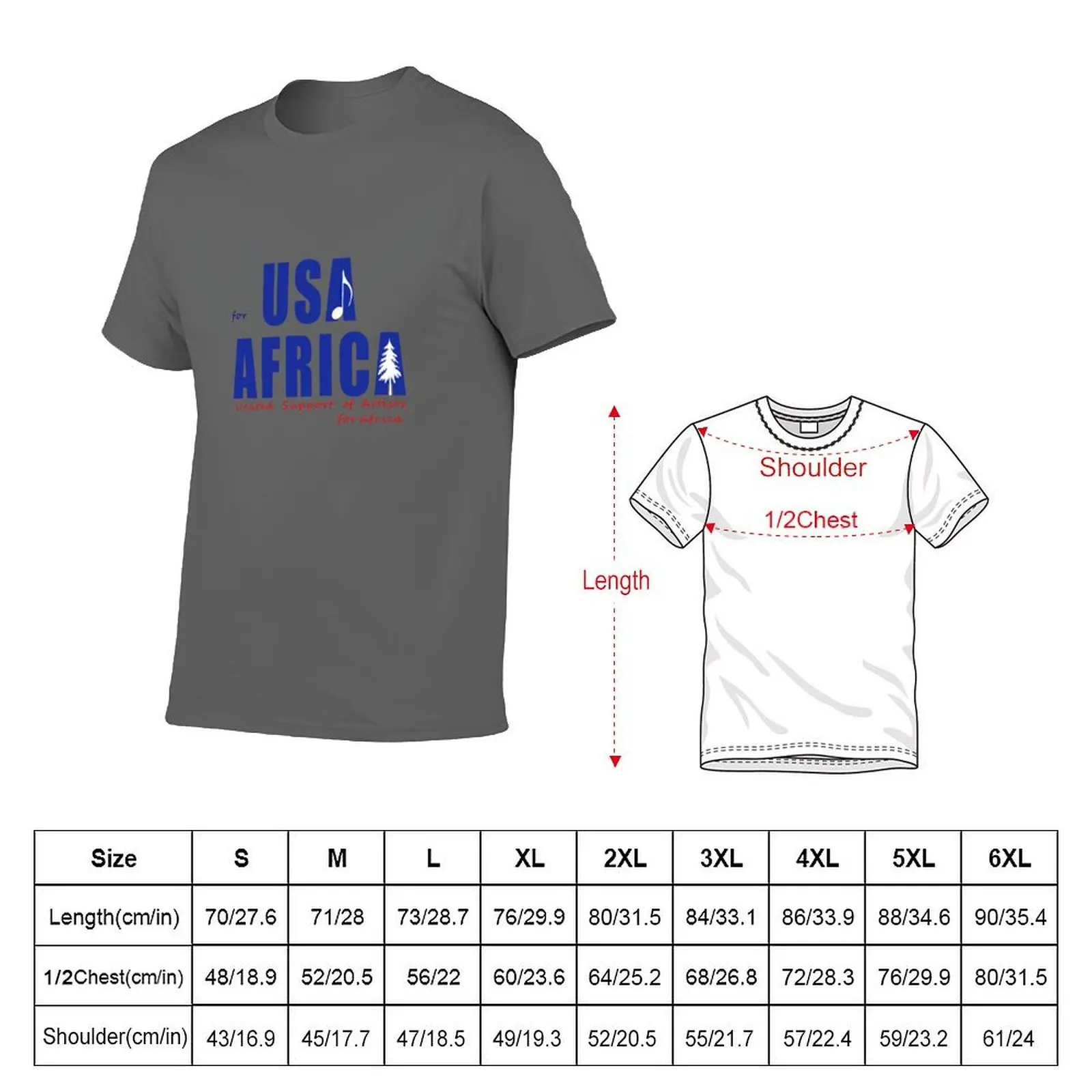 We Are the World Anniversary USA for Africa United Artists White T-Shirt t shirts for man pack cotton T-Shirt