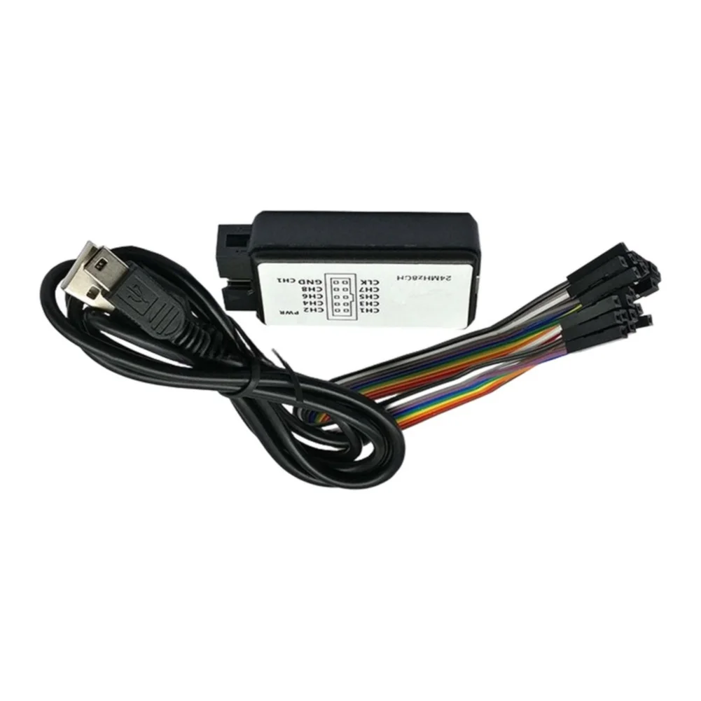 Compact 8CH USB For Logic Analyzer 24MHz for Field Repair Lab Work and Student Electronics Projects Signal Analysis