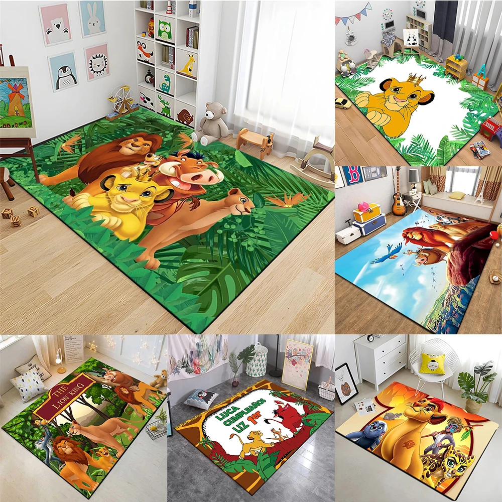 MINISO Disney Il Re Leone Modello 3D Area Tappeti per bambini per la casa Soggiorno La cameretta del