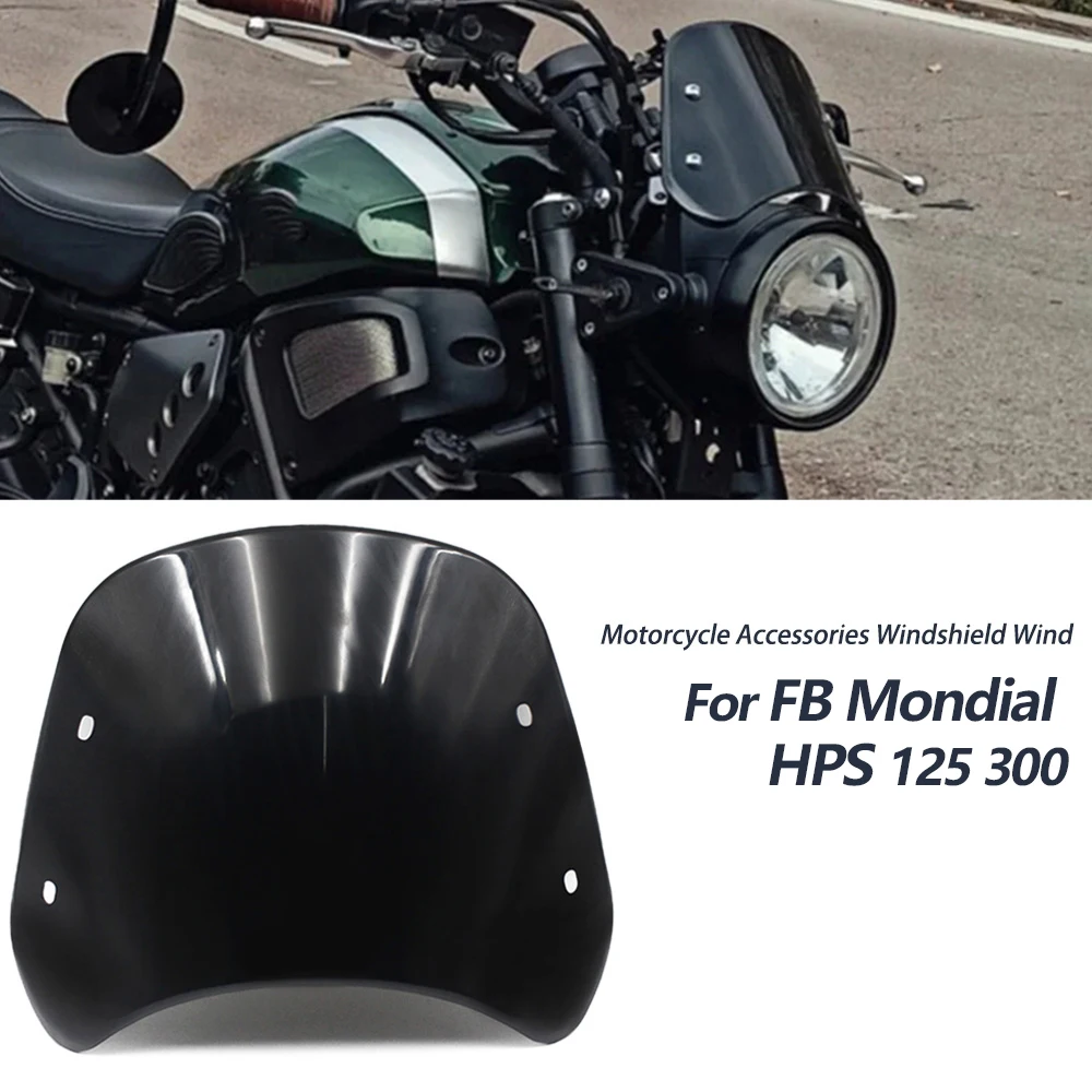 For FB Mondial Hipster HPS 125 300 Motorcycle Accessories Windshield Wind Deflector Windscreen Fairing Guard Dust Cover