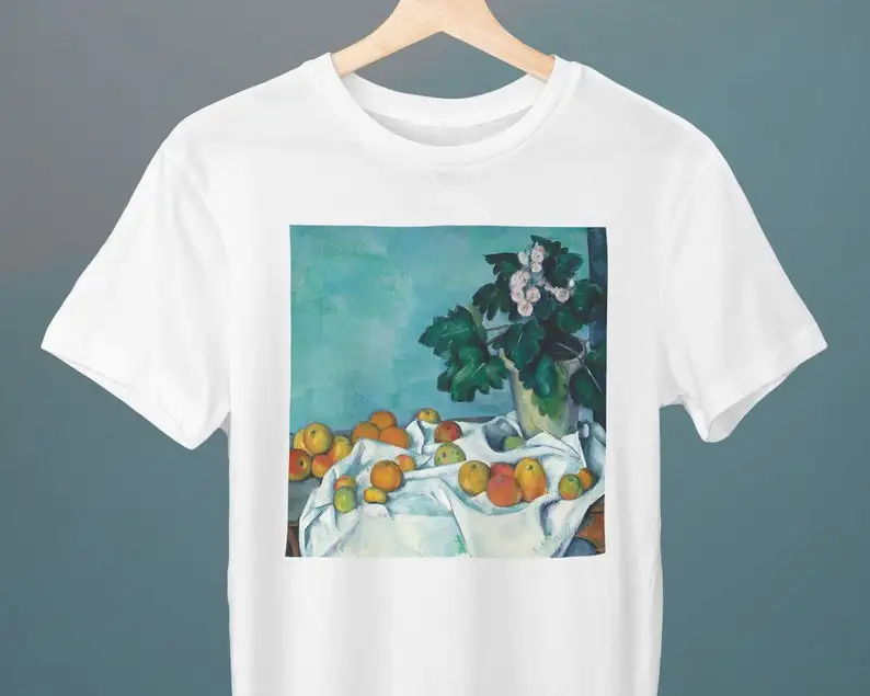 Still Life with Apples Paul Cézanne Painting Unisex TShirt Art TShirt Fine Art Gift for Her Gift for Him Art Lover Gift