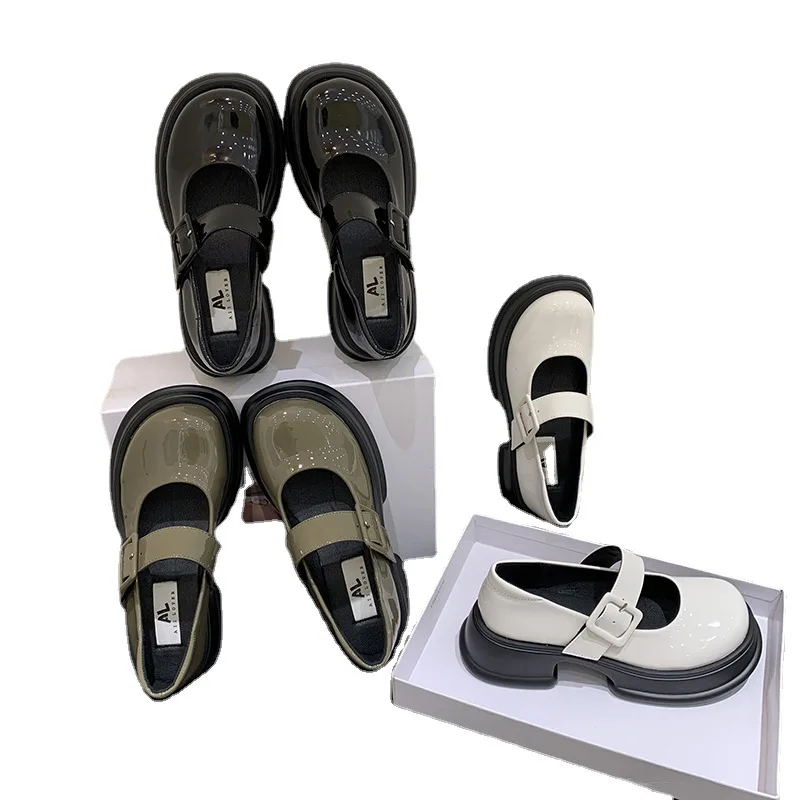Shoes Woman Flats Dress Basic PU Rubber Med Shoes Woman Flats Dress Rubber Med PU