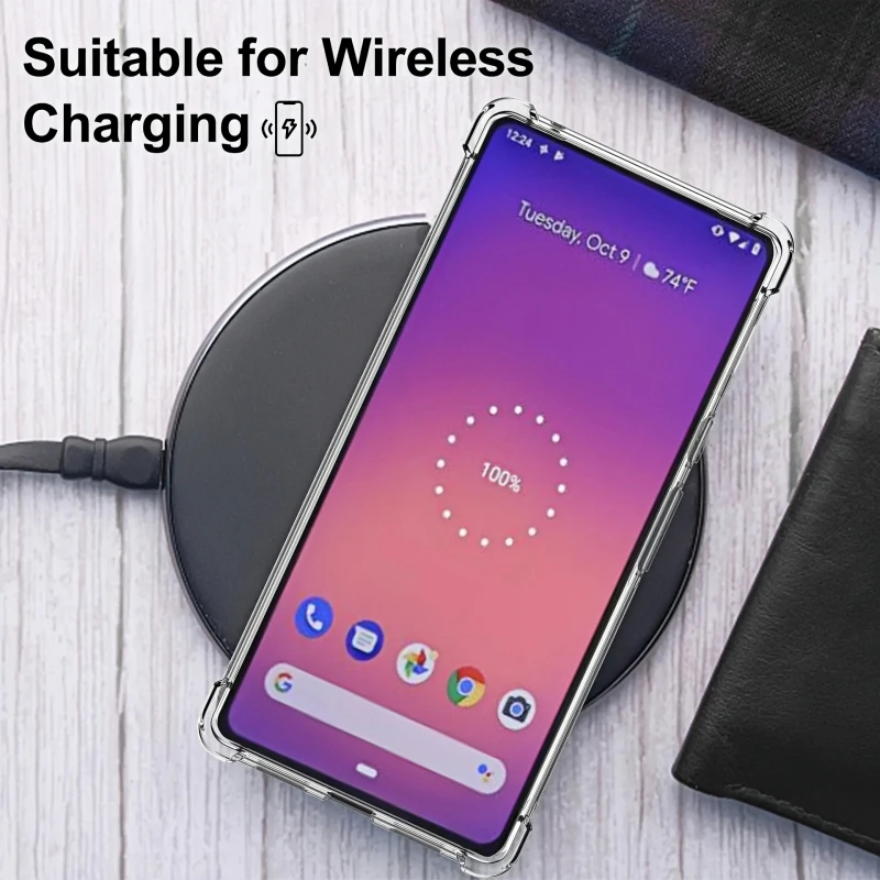1.5MM Thick Air-Bag Clear Phone Case For Google Pixel 8A 8 Pro 6A 7A 6 7 Pro 5G Shockproof Cover Fundas image 5