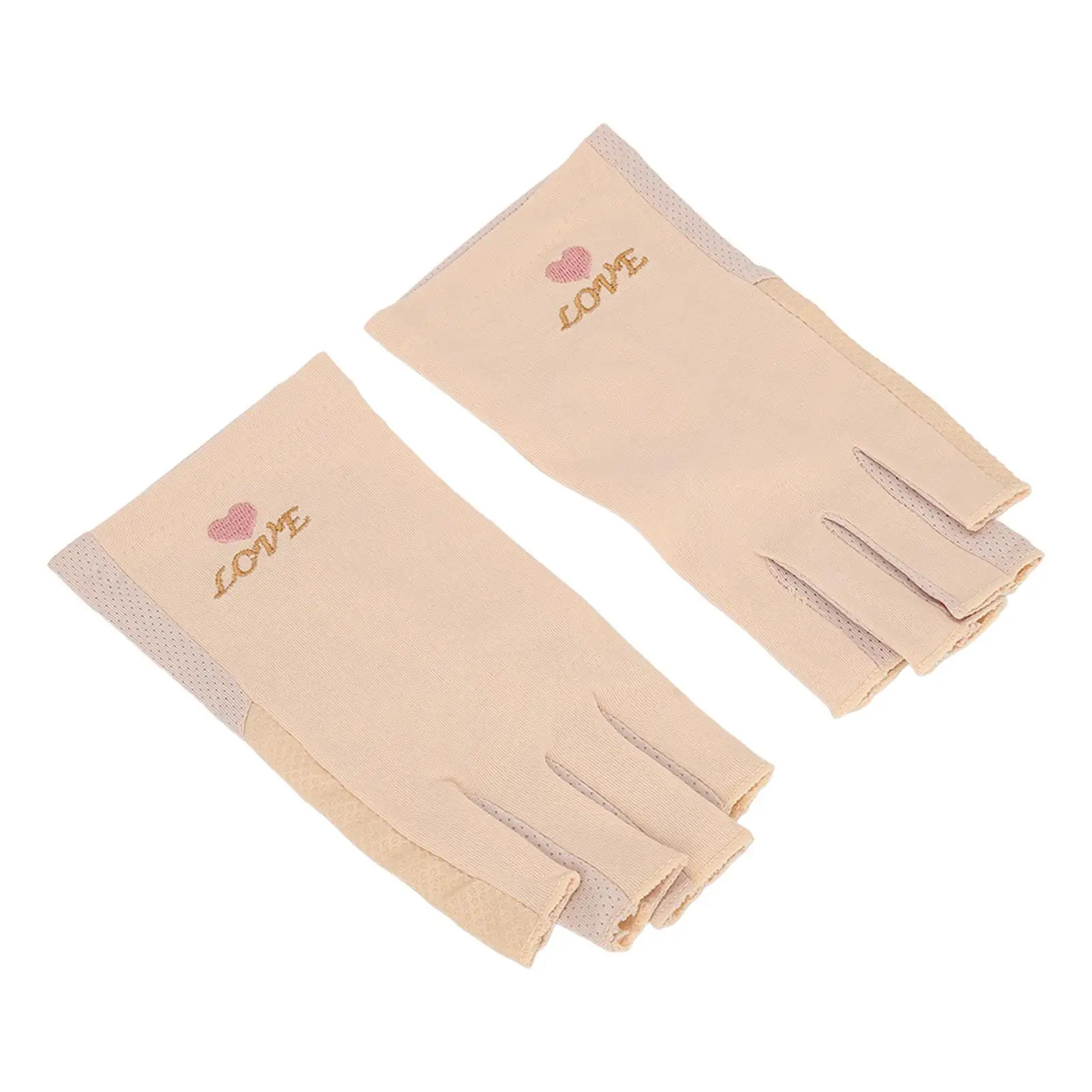 Breathable UV Fingerless Nail Lamp Gloves for Manicure - for home Salon / Nail Art