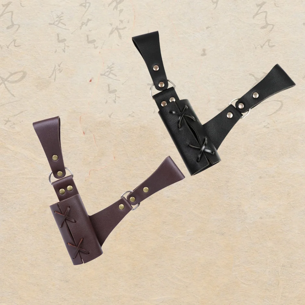 Wikinger Ritter Gürtel Schwert Scheide Wikinger Ritter Dampf Retro PU Leder Frosch Set Rollenspiel Halloween Kostüm Gürtel Zubehör
