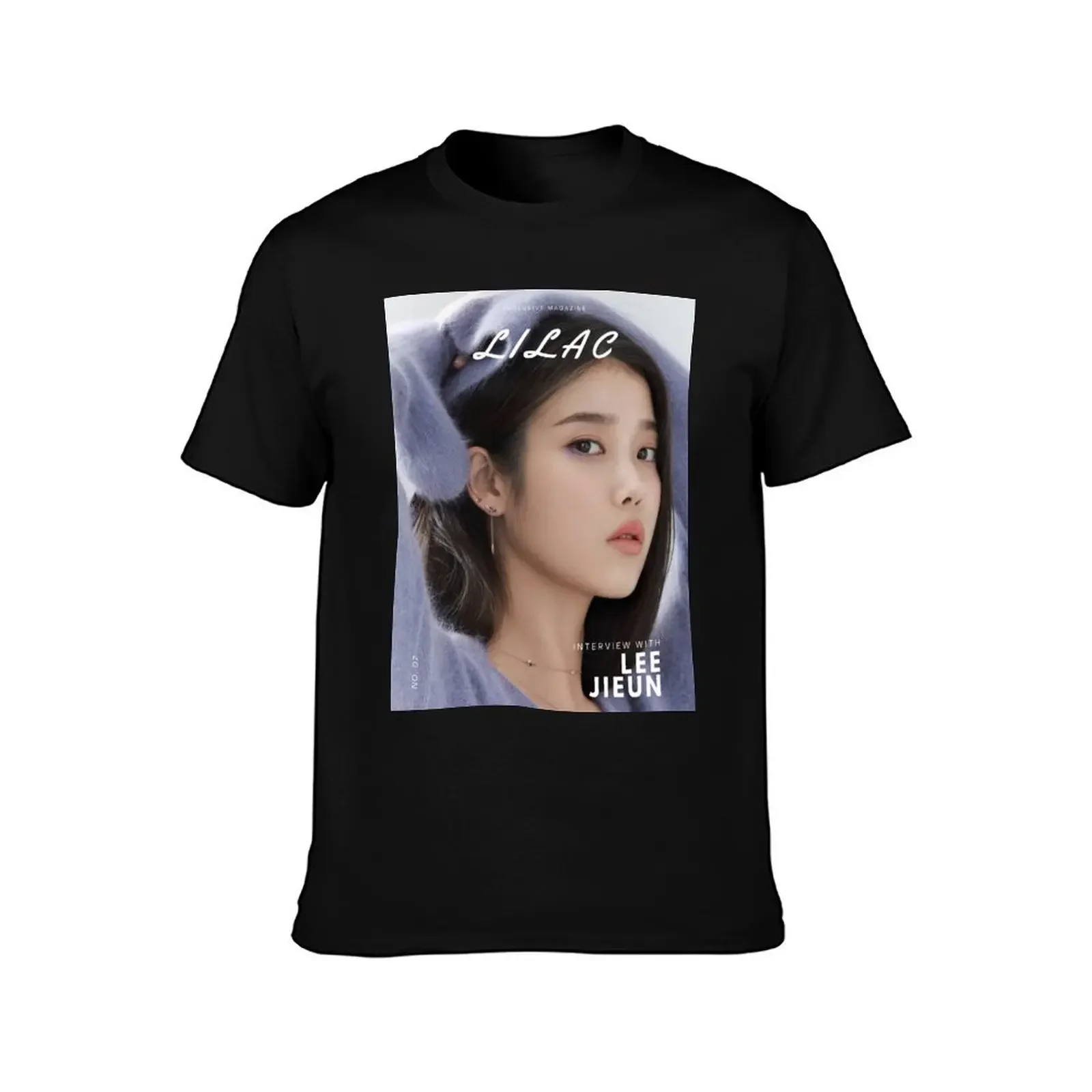 iu's lilac T-Shirt man t shirt graphic t shirt vintage cotton man t-shirts mens white t shirts