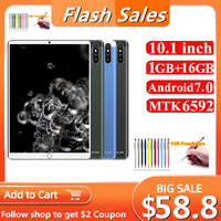 New Arrival Sales 10 INCH1GB RAM+16GB ROM P30 Android 7.0 Phone Call 3G Tablet MTK6592 IPS Screen Quad Core WIFI SIM Dual Camera