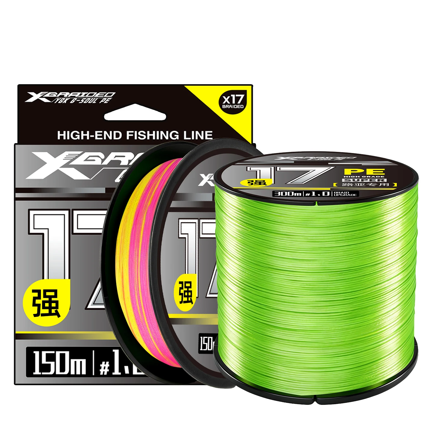 

Плетеная леска YGK X17, 300/500 м, из полиэтилена, многослойная, прочная, для рыбалки