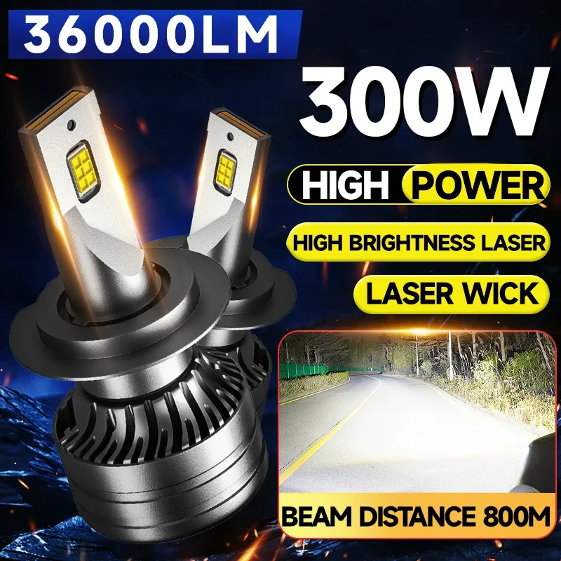 

300W 36000LM H7 LED Bulb LED H7 headlight kit Fog Light H7 H8 H11 H1 9005 H16 9004 H4 Car LED Lamp LED Headlights Bulb