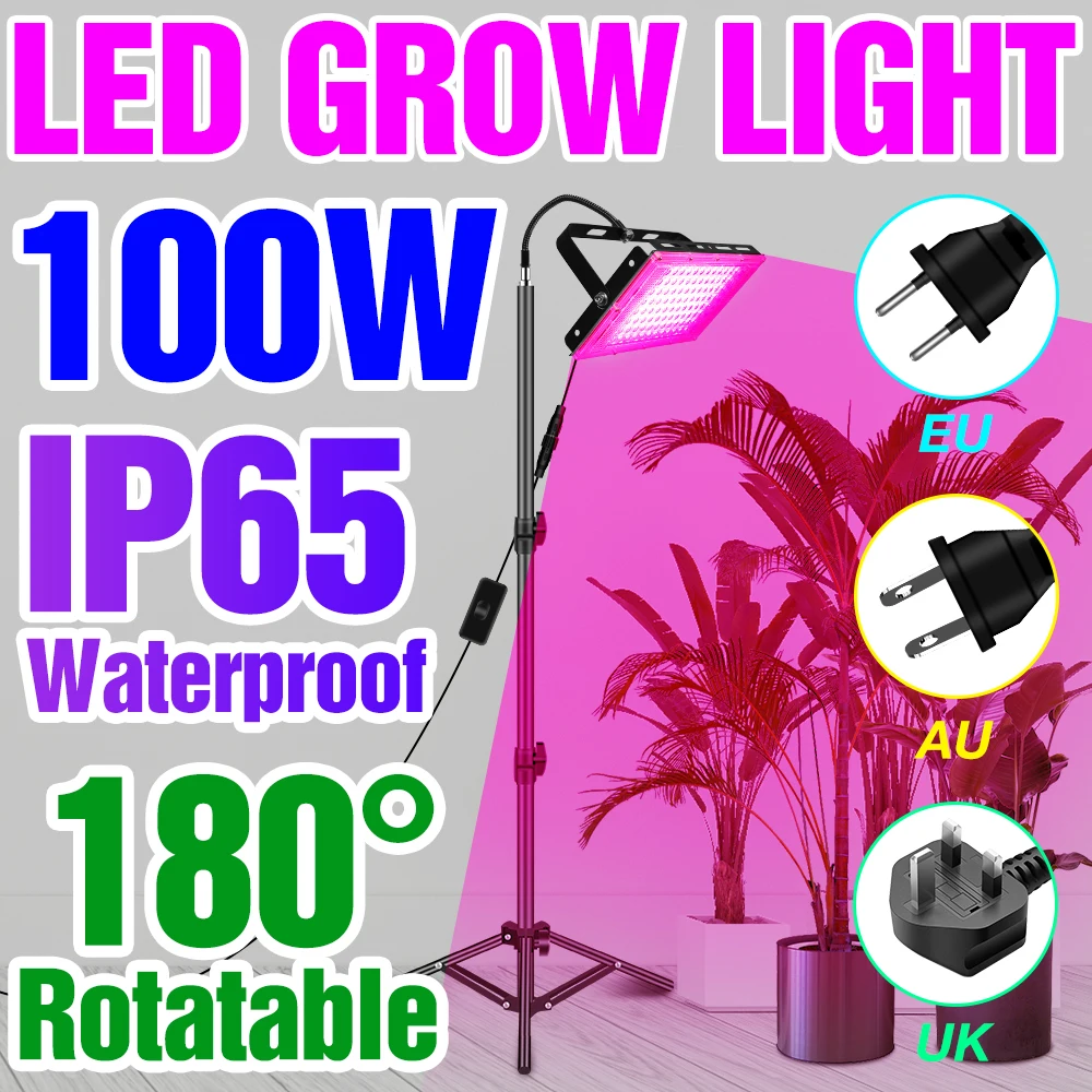 

220V LED Grow Light Hydroponics Growing System Led Full Spectrum Greenhouse Seeds Of Indoor Flowers Phytolamp IP65 Waterproof