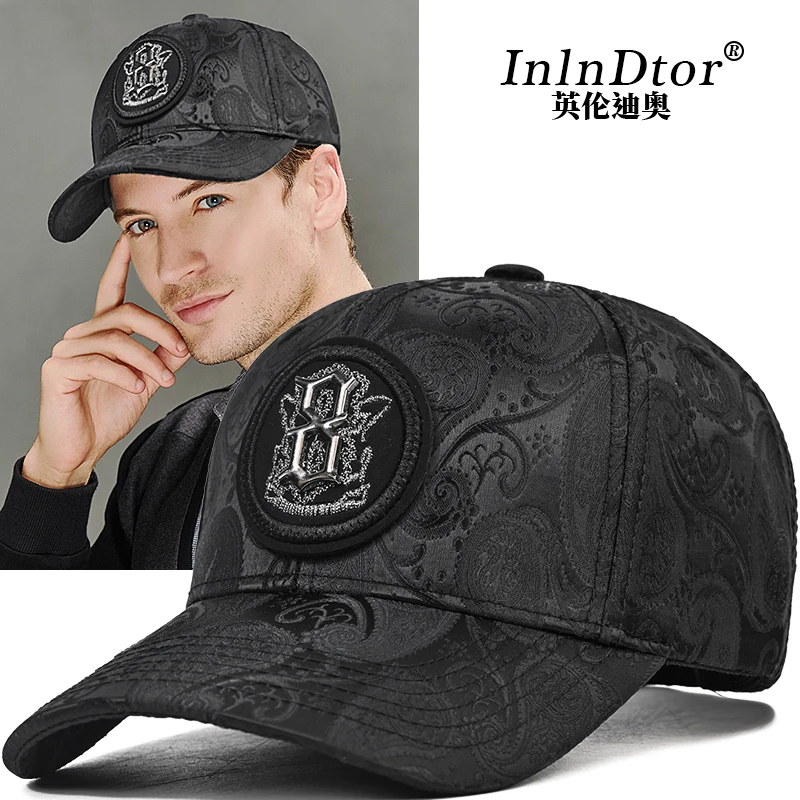 2023 new fashion printed bald baseball cap outdoor recreational fishing hipster hat men\'s cap