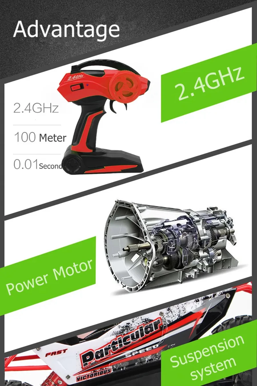 Oike 1:16 /1:12 All Terrain RC Car 30KM/H High Speed 4WD Electric Remote Control Buggy 4X4 Off-Road Truck Vehicle Model Toy Gift
