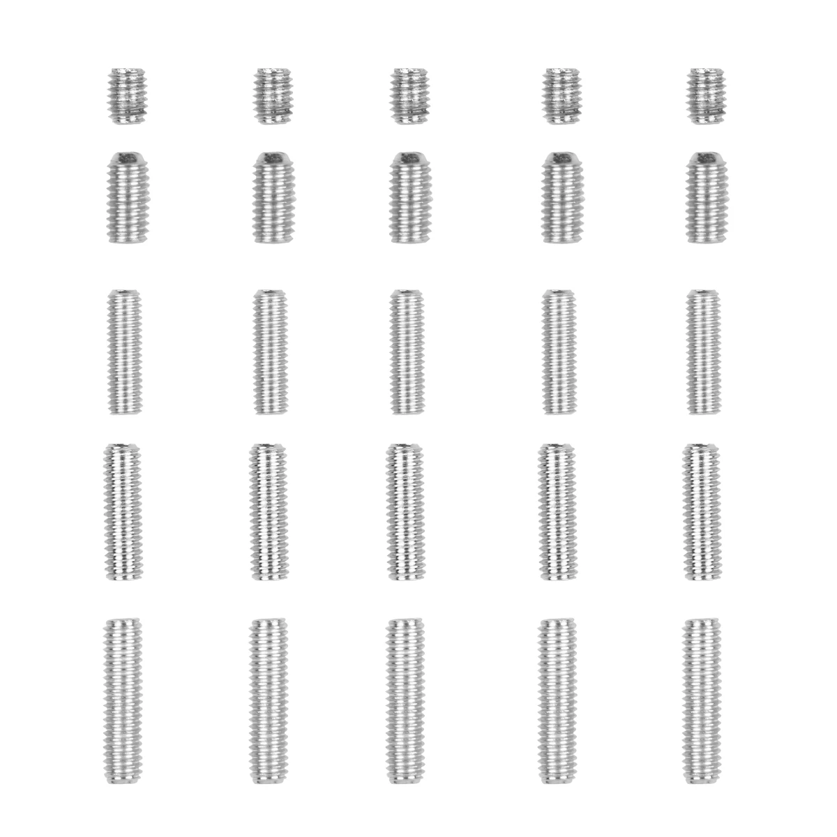 

25pc Height Adjustment Electric Bass Guitar Bridge Saddles Hexagon Screws Tremolo Electric Guitar Bass Tremolo Bridge Hex Screws