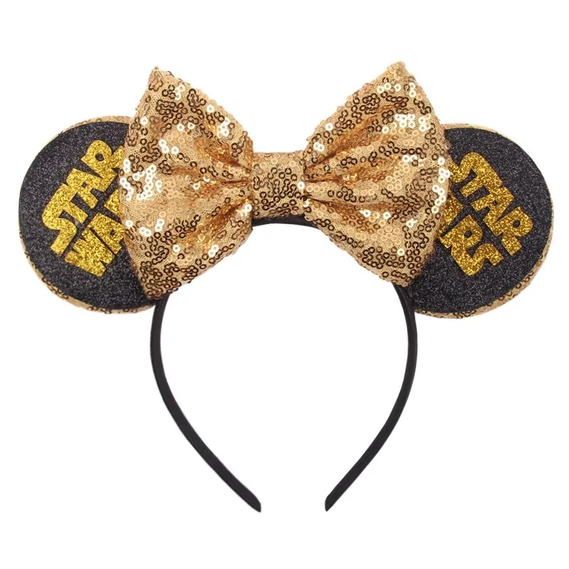 

Ziming 9.5 CM Mouse Ears Headband Girls Boys Sequin Bow Hairband Women Christmas Festival Party Cosplay Hair Accessories