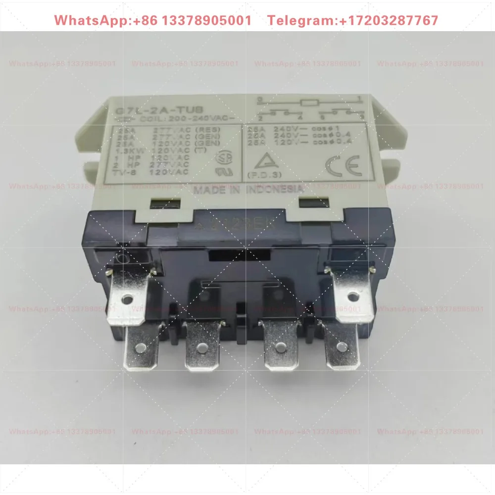 G7L-2A-TUBI-CB 200-240VAC brand new original power relay 6-pin 25A