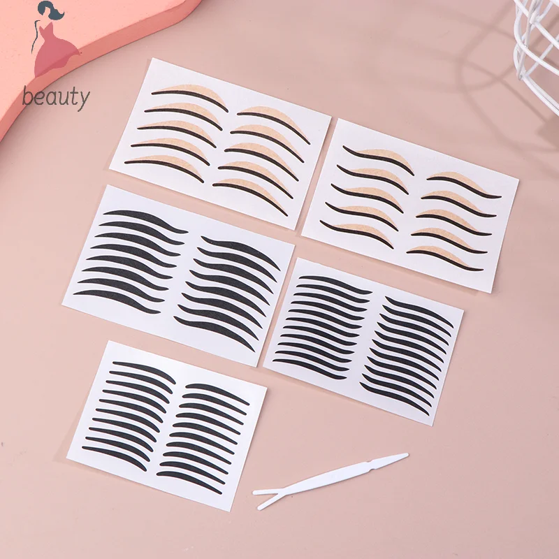 Cat Eye Waterproof Double Eyelid Line Stickers Eyeliner Sticker Reusable Eye Makeup Self-Adhesive Sticker Beauty Accessories