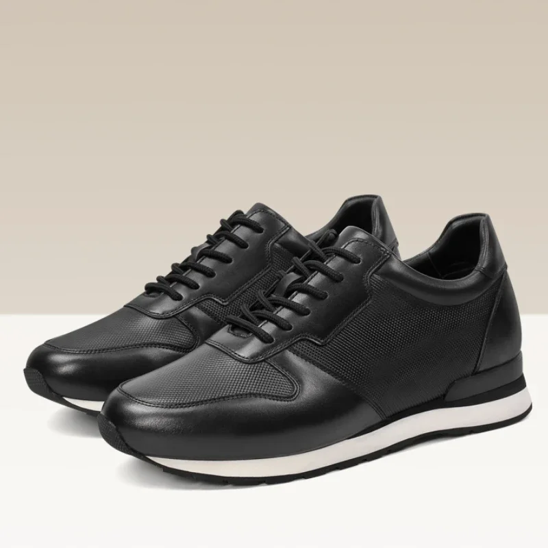 Scarpe con aumento di altezza per uomo Scarpe sportive casual alla moda elevate da 8 cm Scarpe leggere e comode con aumento invisibile