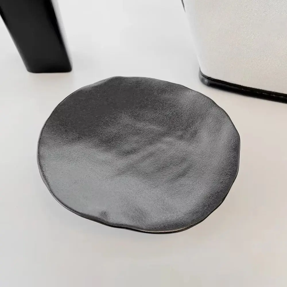 Ceramic Jewelry Storage Tray Creative Irregular Jewelry Display Rack Portable Simple Three Legged Tray Entrance