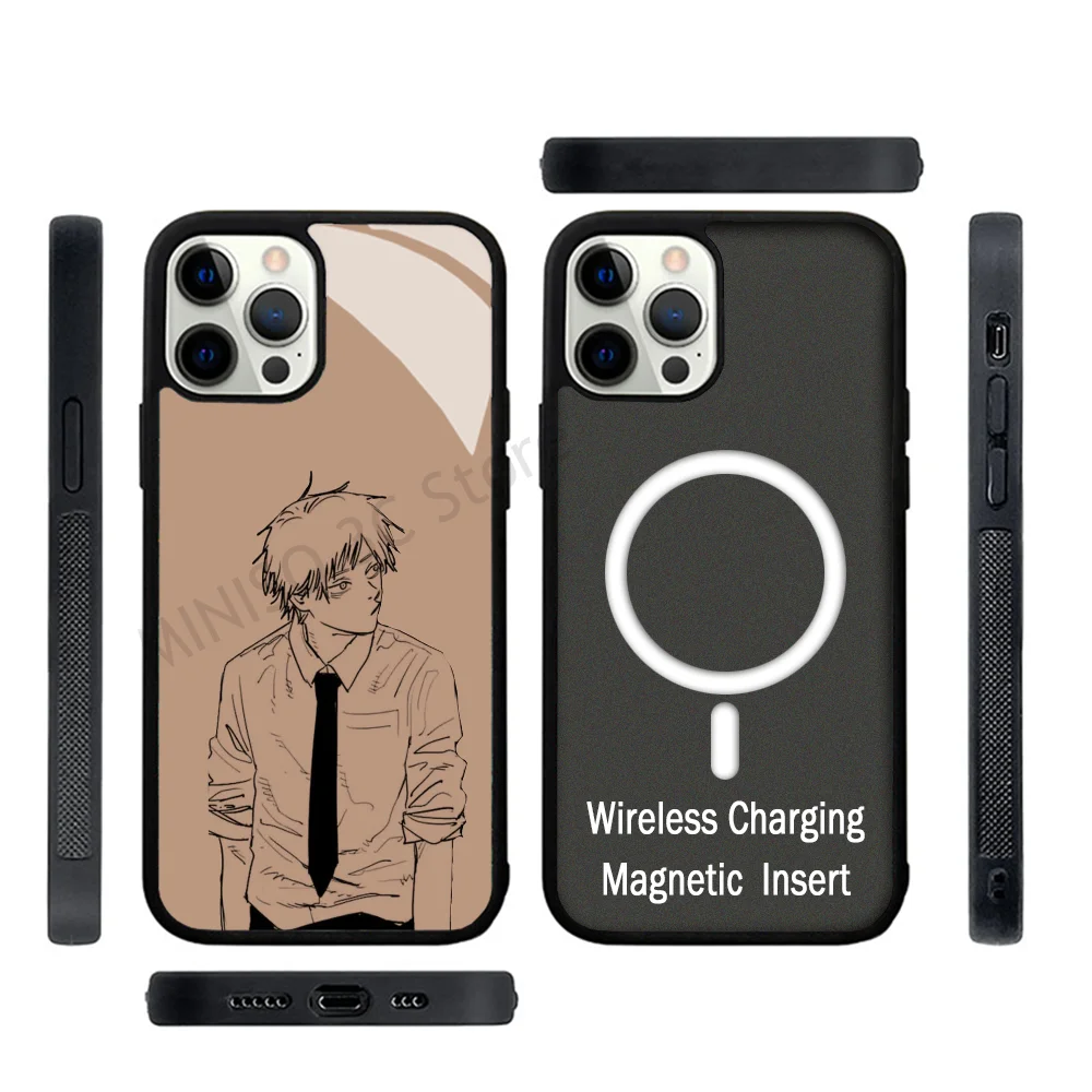 

Chainsaw Man Denji Anime Phone Case Strong Magnetic For IPhone 15 14 13 Pro Max 11 12 Mini For Magsafe