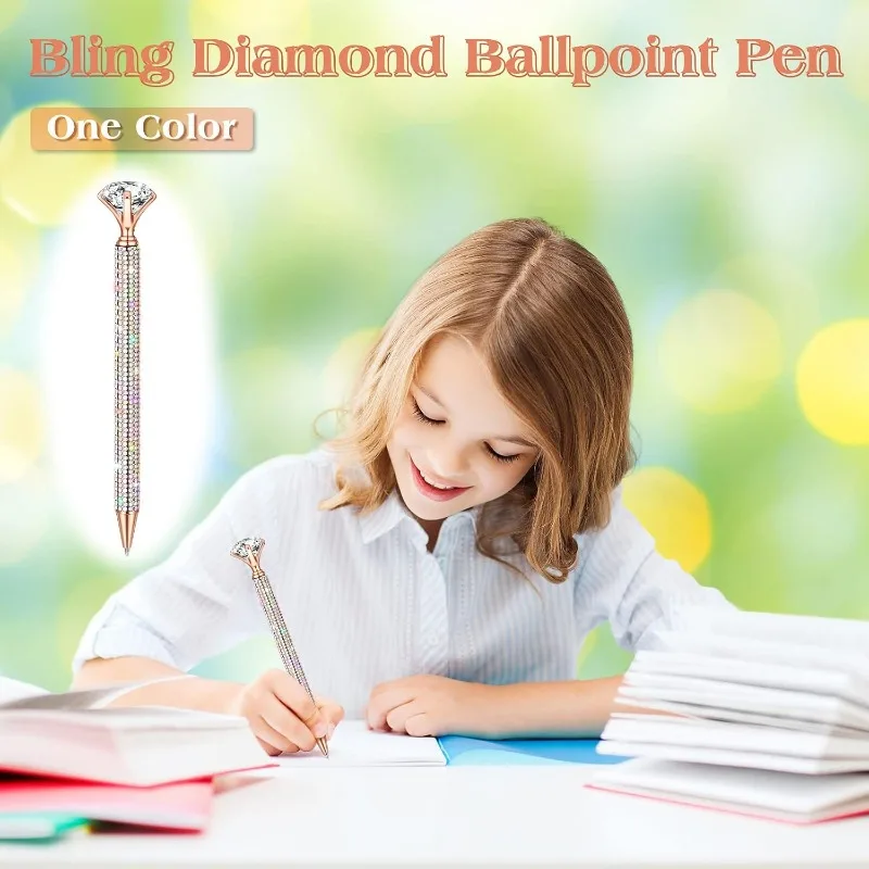 Sparkling Crystal Rhinestone Ballpoint Pen, Suitable for Wedding, Bride Party Favors, Guest Birthday Gifts, and Party Supplies