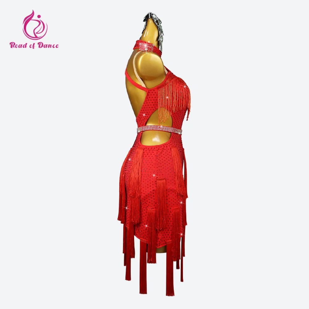 ラテンダンススカートパーティードレス2025アメリカン服ガールズミディレディースセクシースーツ練習エレガントフォーマルステージイブニングダンスウェア