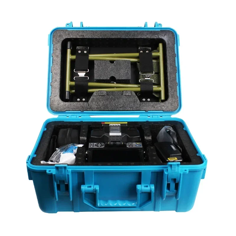 High precision fiber fusion splicer industrial chip 9 seconds fast fusion 5 inch high definition screen