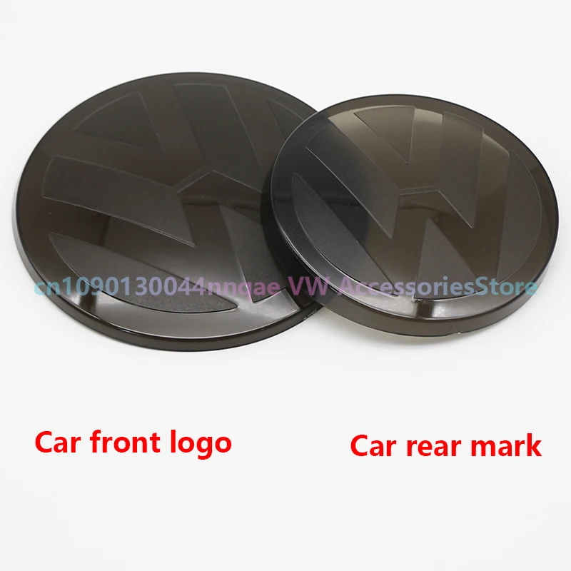 2pcs Car Front Grill Badges Rear Trunk Emblem Lid Covers Logo Stickers For VW GOLF 6 /7 /7.5/ 8 High Quality Auto Accessories