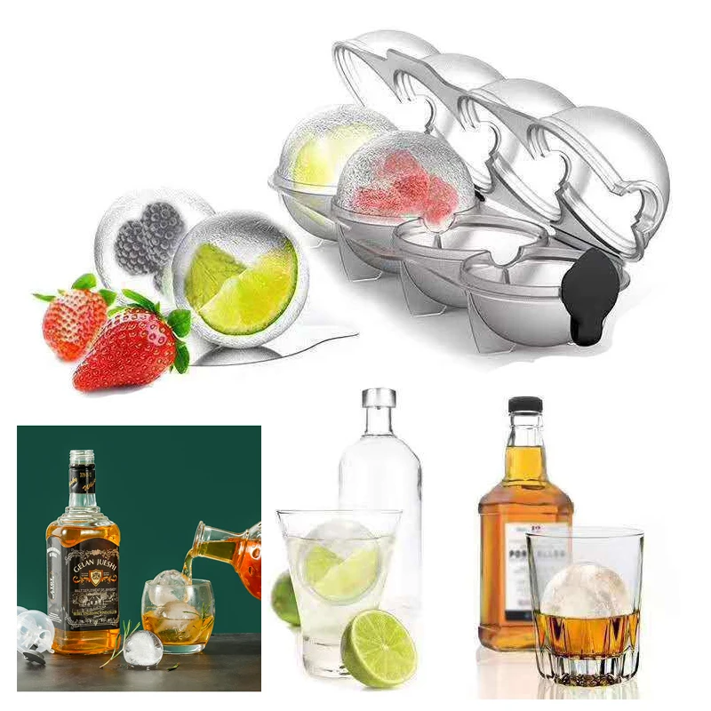 

Whiskey Sipping Silicone Ice Cube Mold Cooler Whisky Cocktail Wine Drink Bar Wine Cooler Reusable Ice Cube Maker Bar Party tools