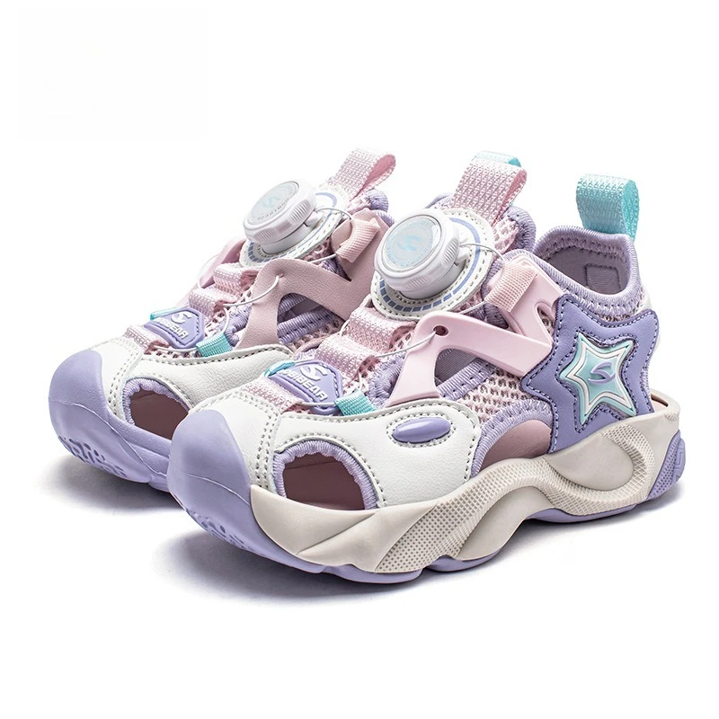 

Летние модные детские сандалии, нескользящая износостойкая уличная прогулочная обувь для мальчиков и девочек, повседневные пляжные сандалии