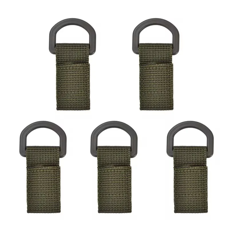10pcs Outdoor Nylon Molle Webbing Backpack Buckle Mini EDC Bag Clip Tool Army Carabiner