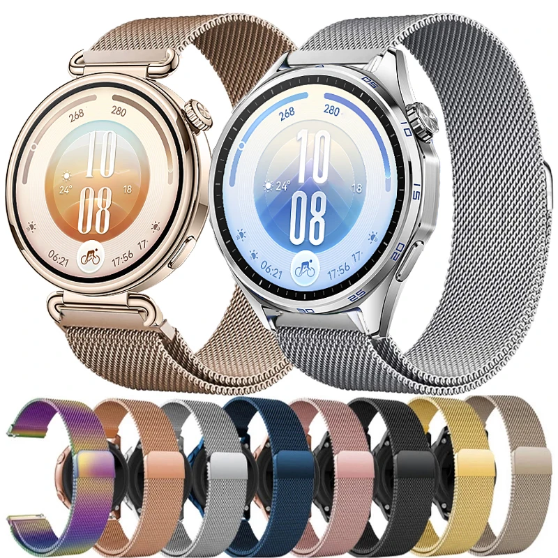 Image of Milanese Loop Armband für Huawei Watch GT 7 46mm 41mm Magnetisches Armband für Huawei GT7 Pro GT6 GT5 GT4 GT3 2 Edelstahlband