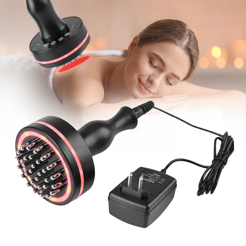 Electric Guasha Brush Body Meridian Massage Detox Beauty Penny Warm Moxibustion Massage Relaxation Tool Portable And Practical