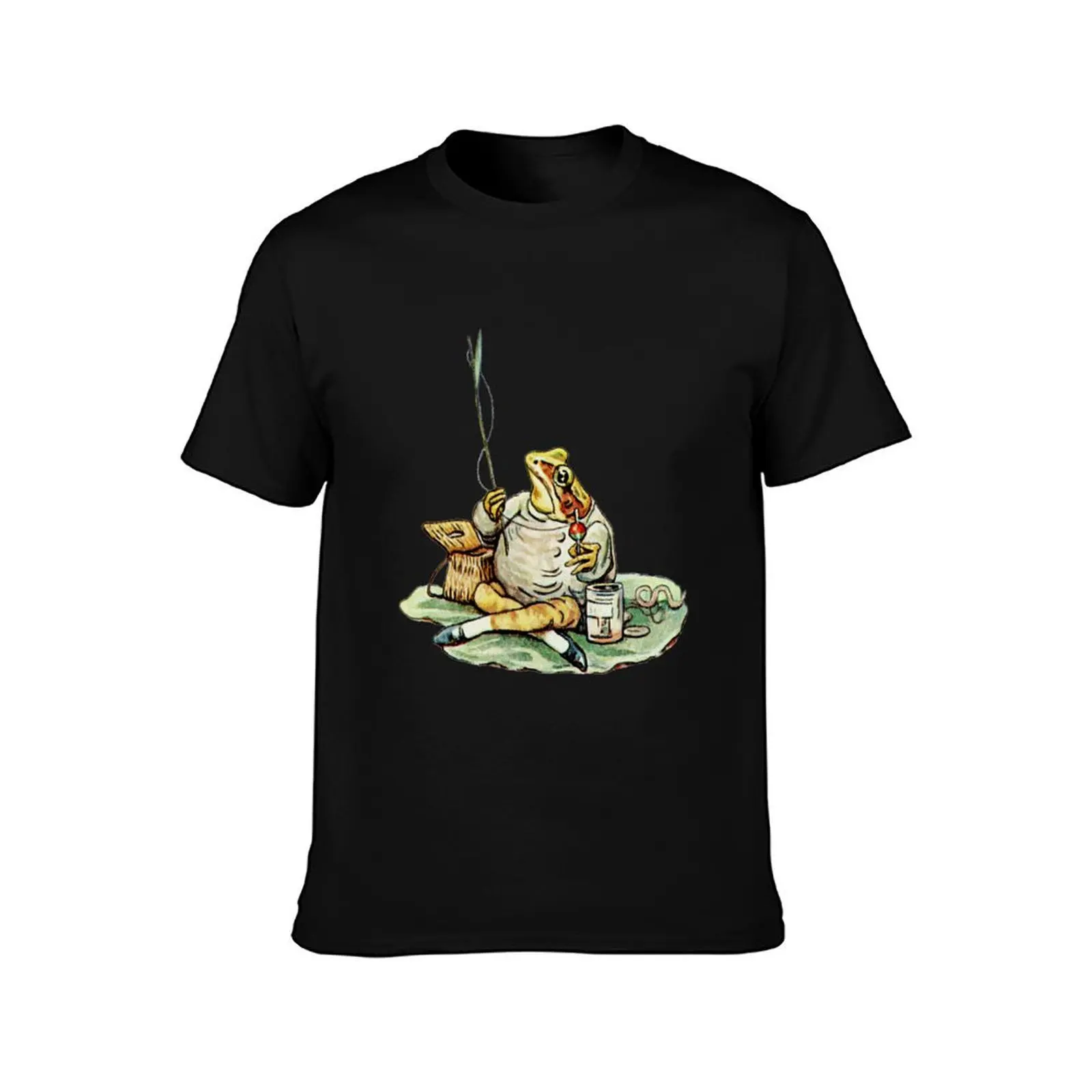 Mr. Jeremy Fisher - Beatrix Potter Characters T-Shirt custom t shirt blue lock t shirt men 100℅ cotton