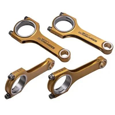 

maXpeedingrods New Racing Connecting Rods Kit for JDM Honda Civic CRX Acura Integra D16 800+HP Titanizing H-Beam racing parts