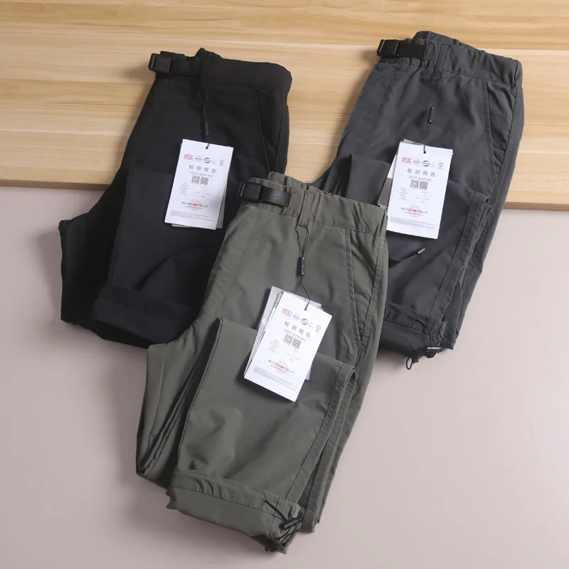 

High End Lightweight Breathable Water Resistant Hiking Climbing Casual Pants Youth Faion Urban Sle Straight Leg Long Trou...