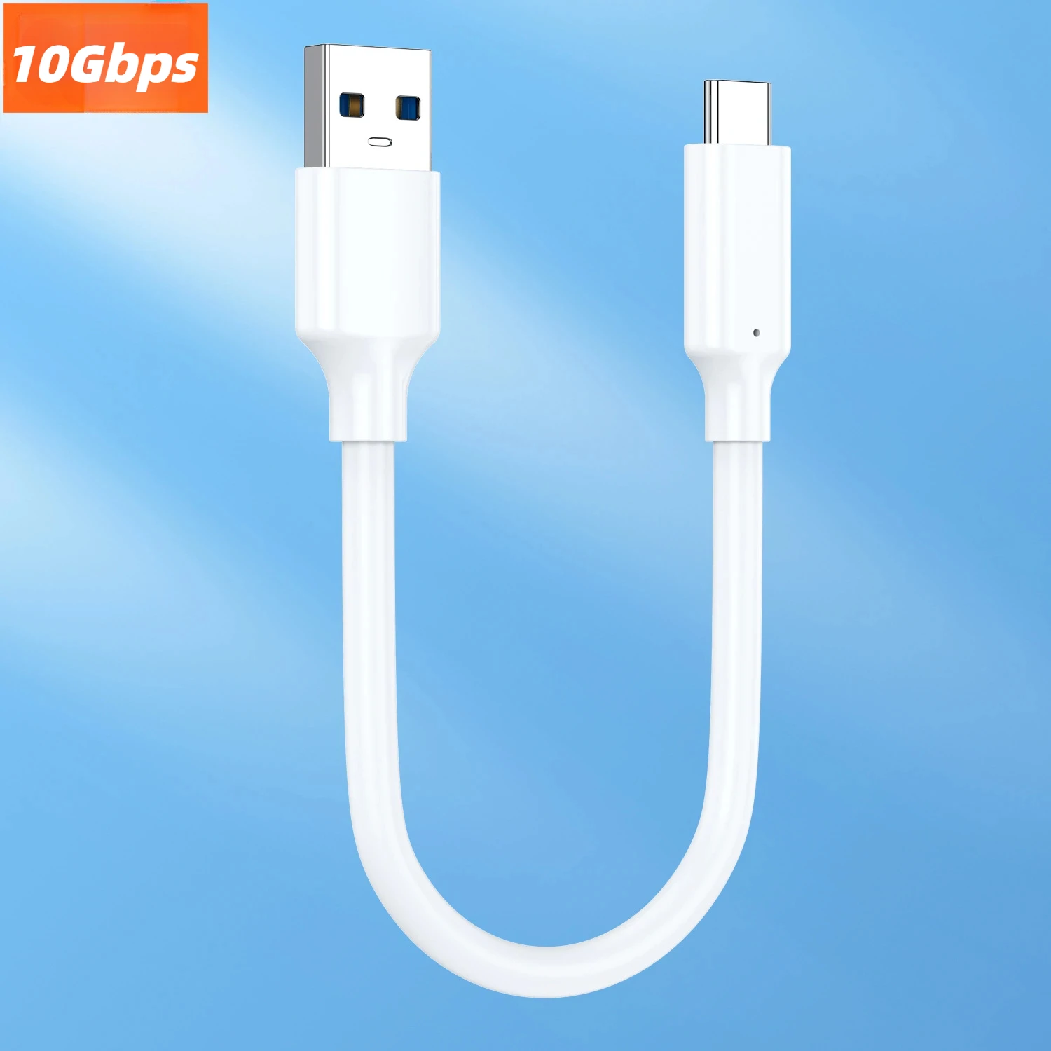 USB C to USB A Cable USB 3.2 Gen2 10Gbps Type C White Cable Android Auto 3A for USB-C External SSD Hard Disk Carplay iPhone15 16