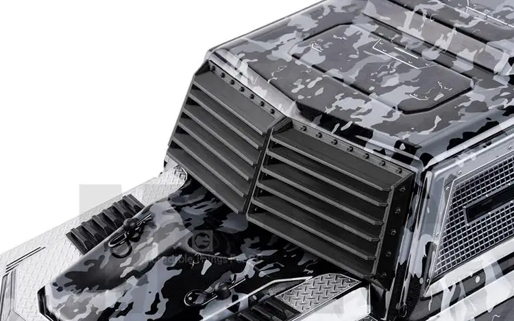 Trax Trx-4 戦術ユニット防衛サイドシールドキット 3D プリントサイドウィンドウアーマーフロントガラス防衛トリムパネル 82066-4