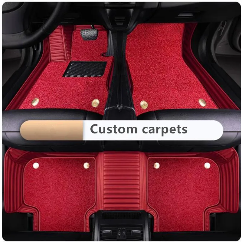 

Коврики лучшего качества, специальные автомобильные коврики на заказ для Mercedes Benz GLB 180 200 220d 250 2025-2020 5-местные двухслойные ковры