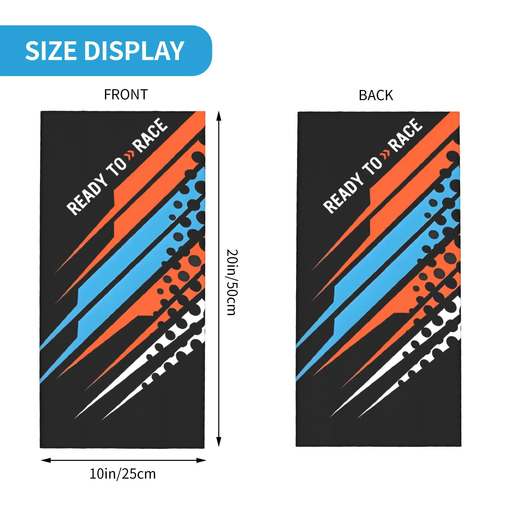 Custom Motor Ready To Race Enduro Cross Motocross Bandana Neck Warmer Women Men Winter Ski Tube Scarf Gaiter  Face Cover