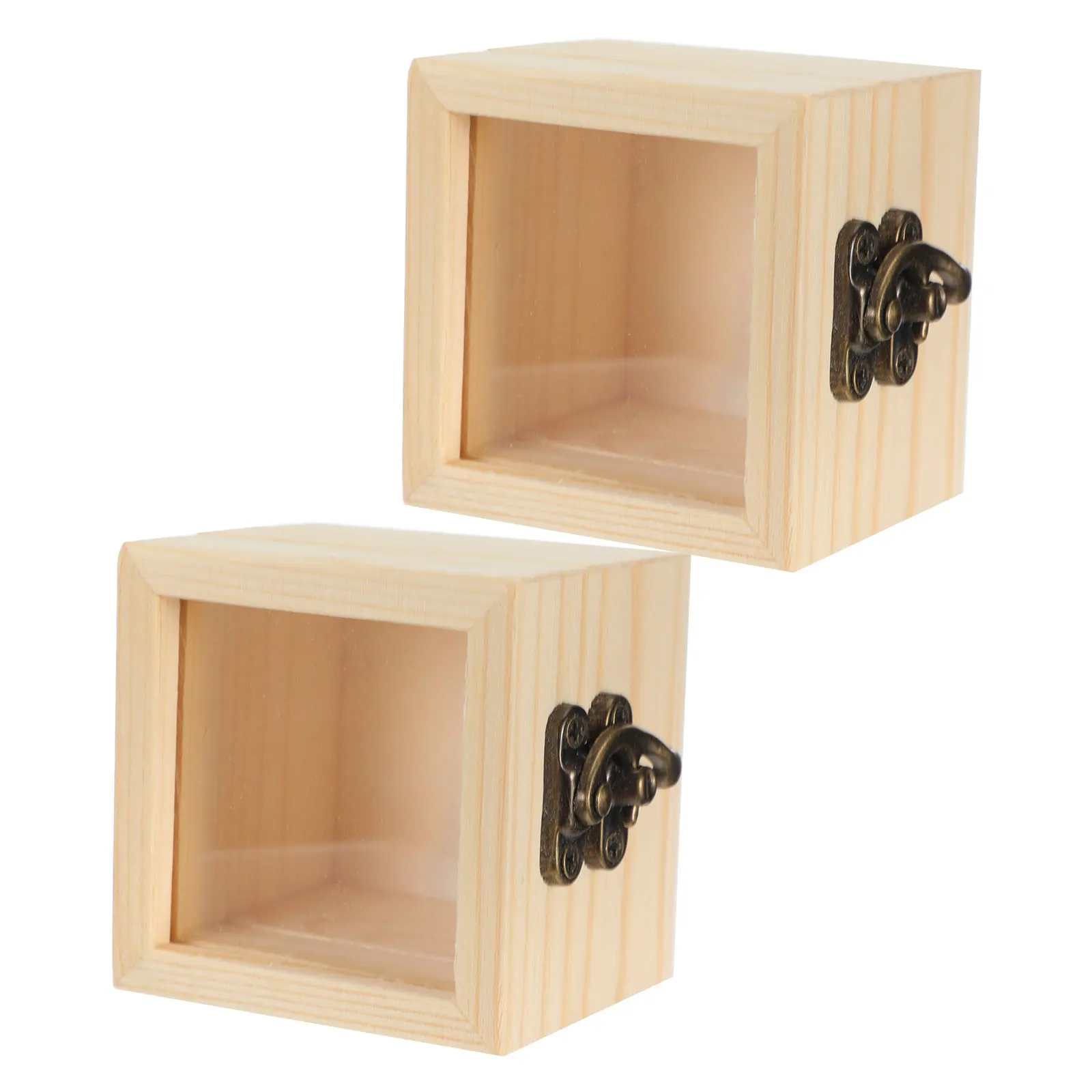 Wooden Insect Specimen Box Lid Eternal Flower Dried Flower Display Case Butterfly Collection Small Items Organizer
