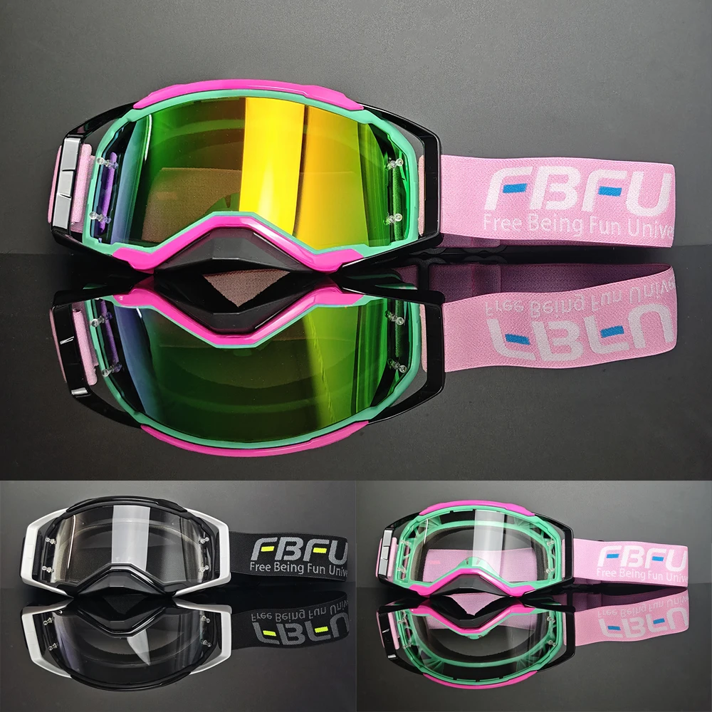 

FBFU 2025 Новые спортивные очки с ветрозащитой и вентиляцией, антибликовые для верховой езды на весь день, сноуборд, снегоход, линзы для уличных очков