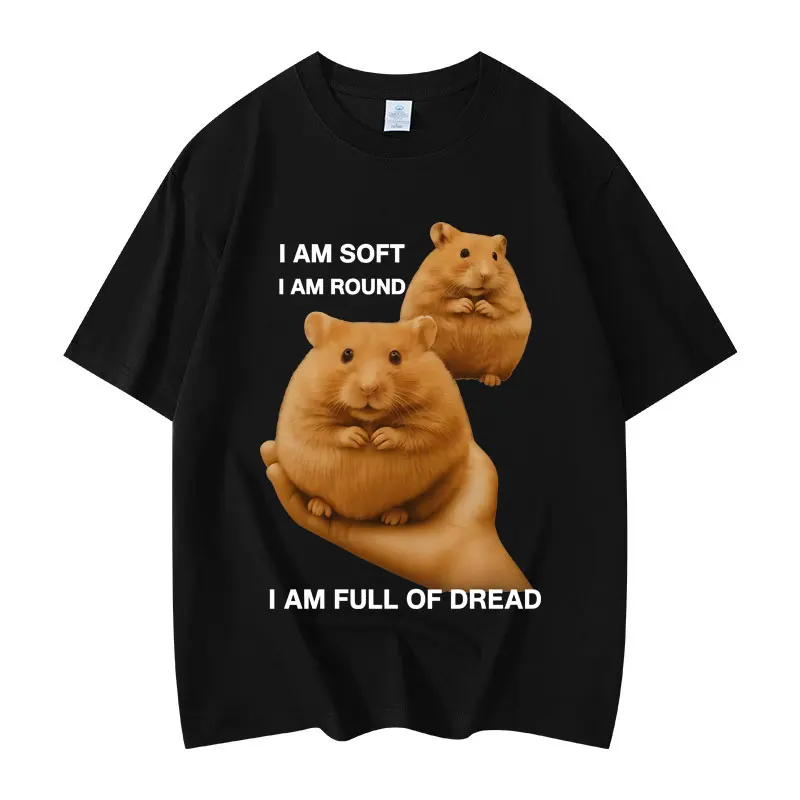 

Забавные футболки с рисунком Smut Crying Hamster Meme, мужская и женская одежда, модная повседневная футболка, хлопковые футболки большого размера высокого качества