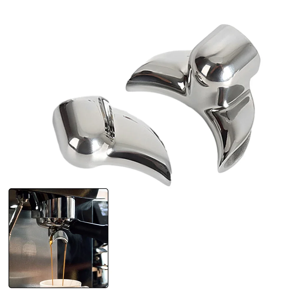 Diversion Spout Coffee Nozzle Portafilter Replacement Single Double Stainless Steel Coffee Machine Coffeeware Durable