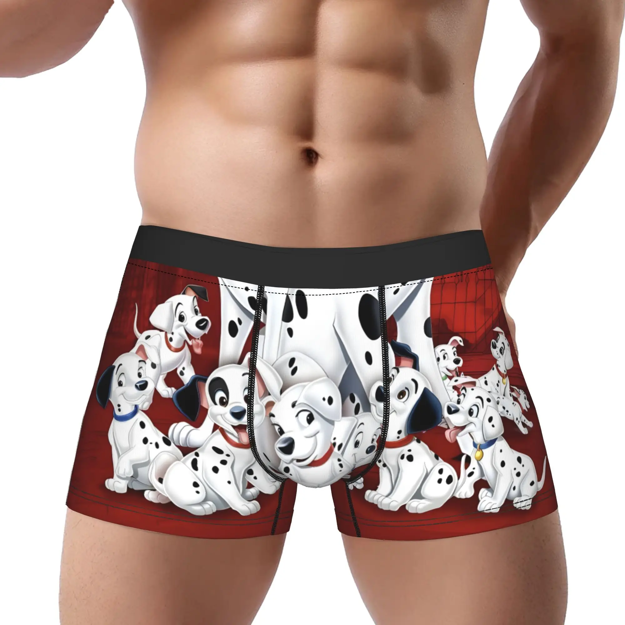 

1 шт. Трусы-шорты мужские с принтом 101 далматинец, дышащие, для дома