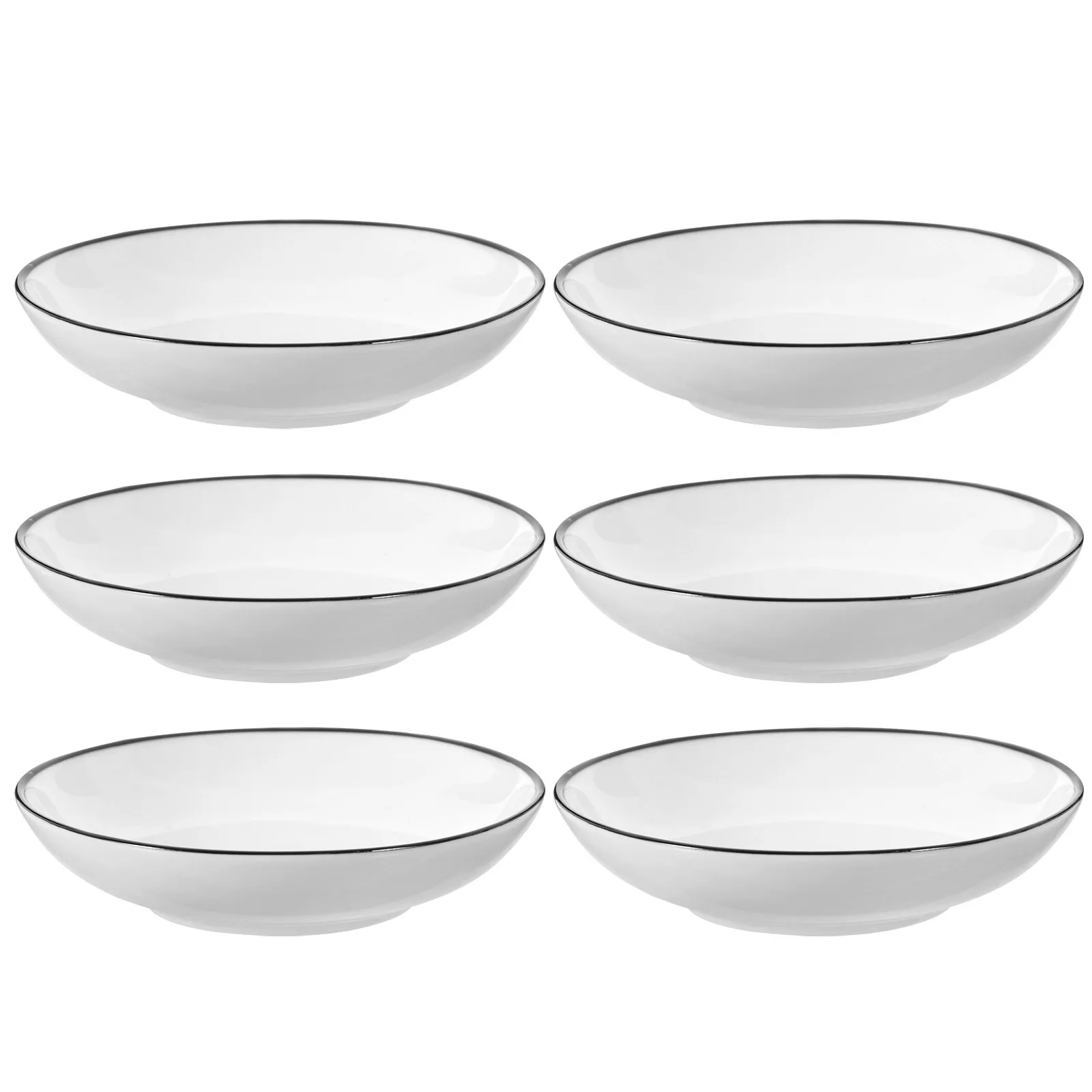 Cuencos de cerámica para salsa de inmersión, cuencos de servicio Premium para sopa, ensalada, arroz, cereales, uso en cocina, diseño apilable que ahorra espacio, 6 uds.