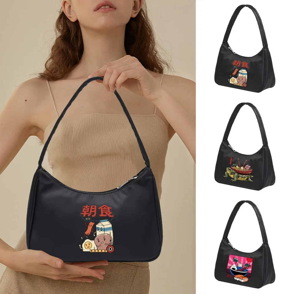 

Underarm Bags Women Shoulder Pouch Daily Hobos Handbags Armpit Shopping Bags Casual Zipper Tote Organizer Clutch Japan Series