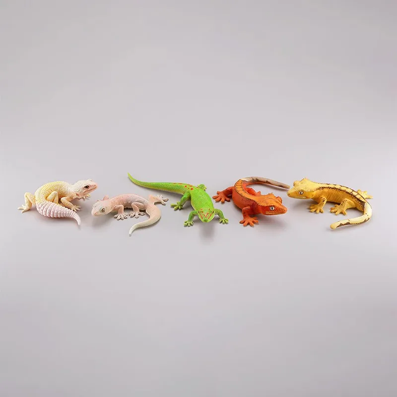 Original Kaiyodo Gashapon Lizard Gecko Qversion Mini Simulation Reptile Anime Animal Action Figure Model Toy Gift Collection