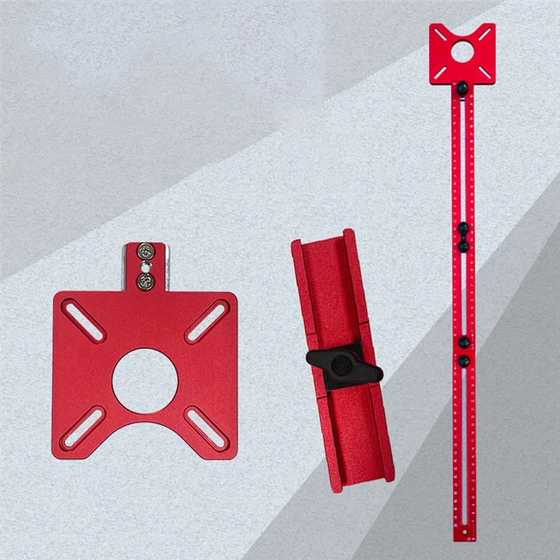

【Superdeals】Milling Groove Bracket With Base Woodworking Router Circle Jig Parts For Trimming Machine Circle Cutting Guide Board