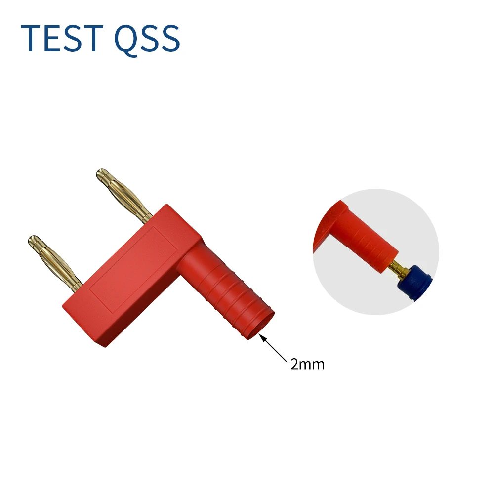 QSS 5 szt. 2MM złącze wtykowe bananowe zworka zwarciowa 2 rewolucja 1 rozstaw macierzysty 12MM krótkie gniazdo złącza Q.20002