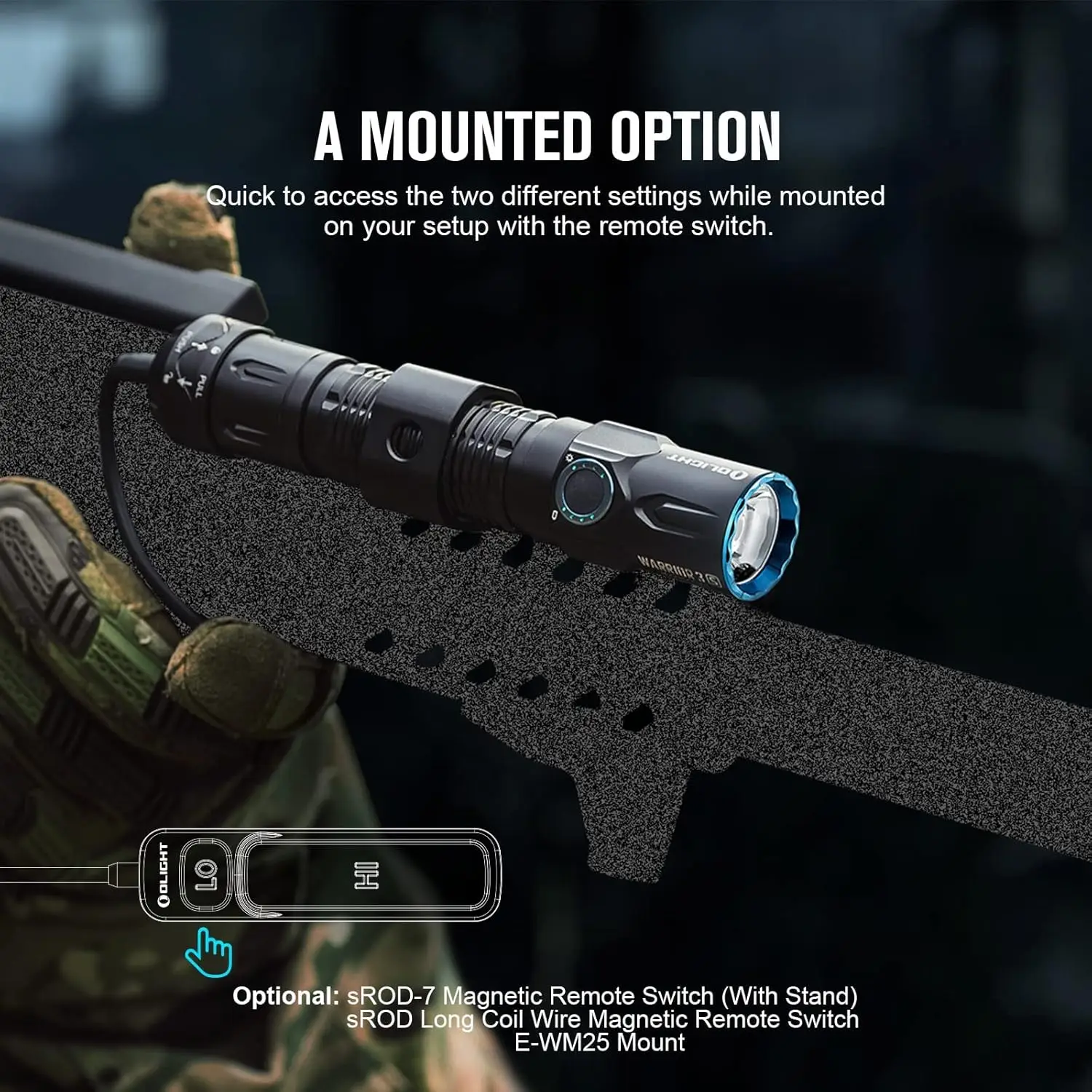 2300 Lumens Rechargeable Tactical Flashlight, Compact Dual-Switches LED Bright Light with Proximity Sensor for Emergency EDC